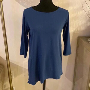 Eileen Fisher 3/4 sleeve top size SP